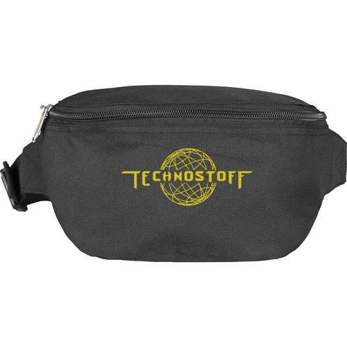 Technostoff Worldwide Hip Bag Bauchtasche in schwarz von vorne